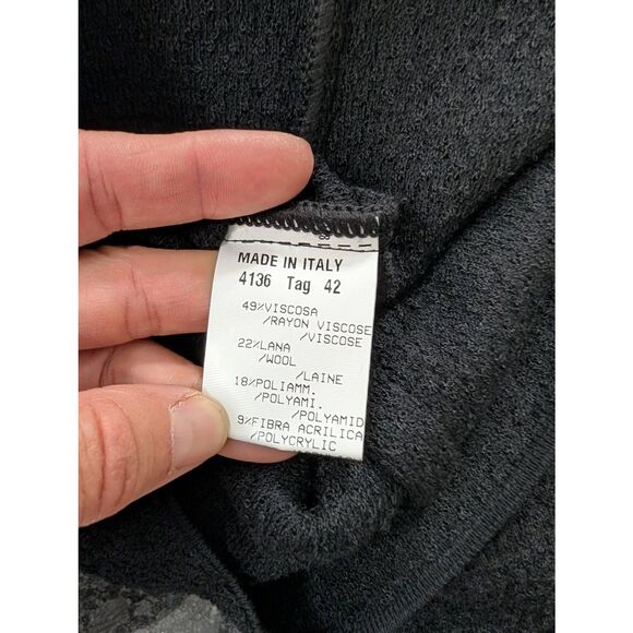 Stizzoli Tweed Blazer women's Small*** black white textured Italy Vintage - Picture 7 of 8